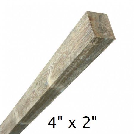 4" x 2" Fence Post all lengths from