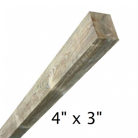 4" x 3" Fence Post all lengths from