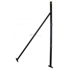 Black Painted End Post for Chain Link all sizes