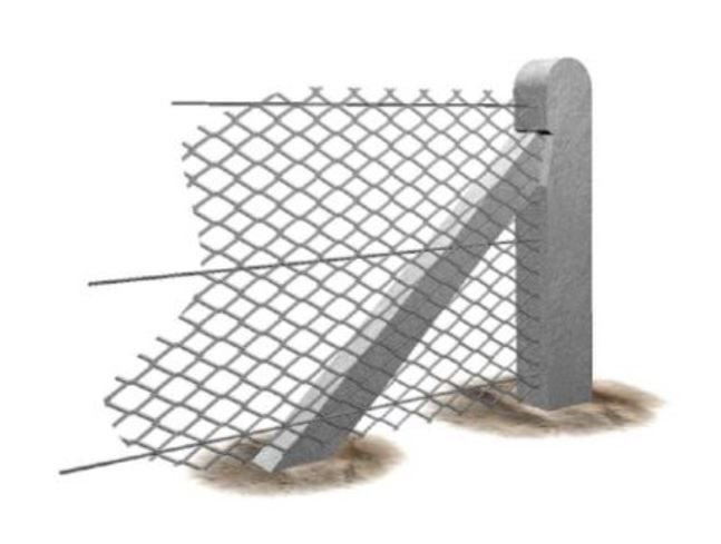 Concrete Chain Link end post all sizes from