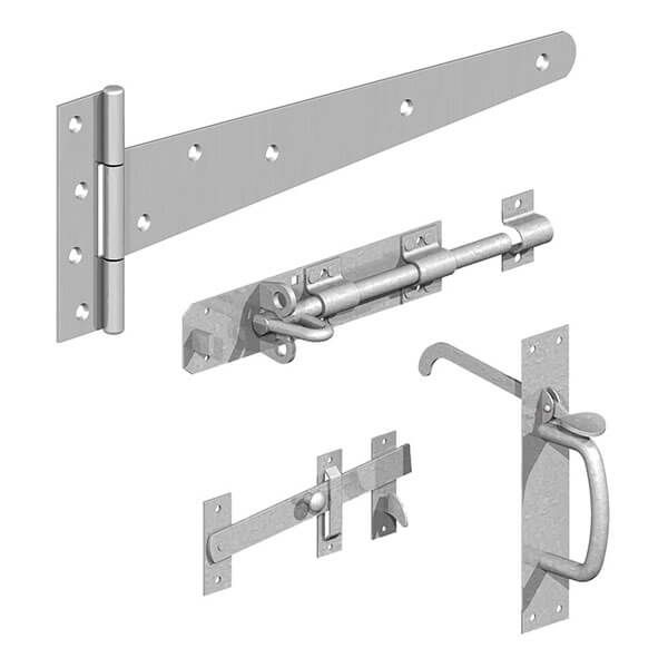 Side Gate Kit ( Suffolk Latch ) Black or Galvanised From