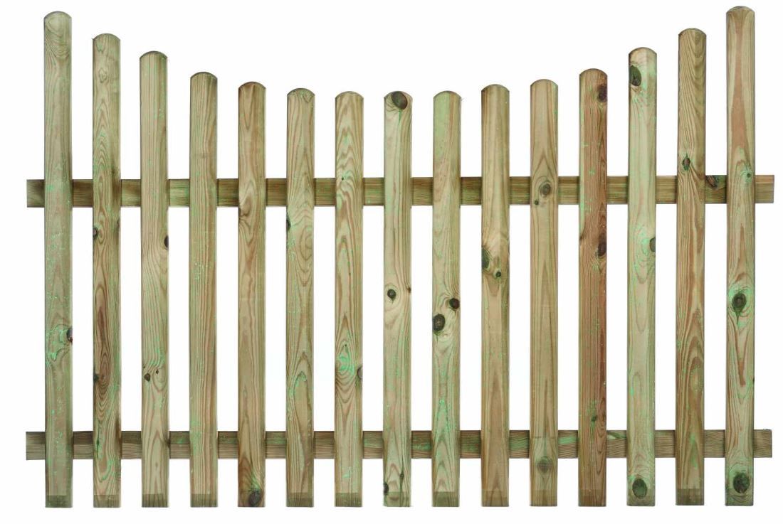 Concave/Convex Palisade Fence Panel  all sizes from