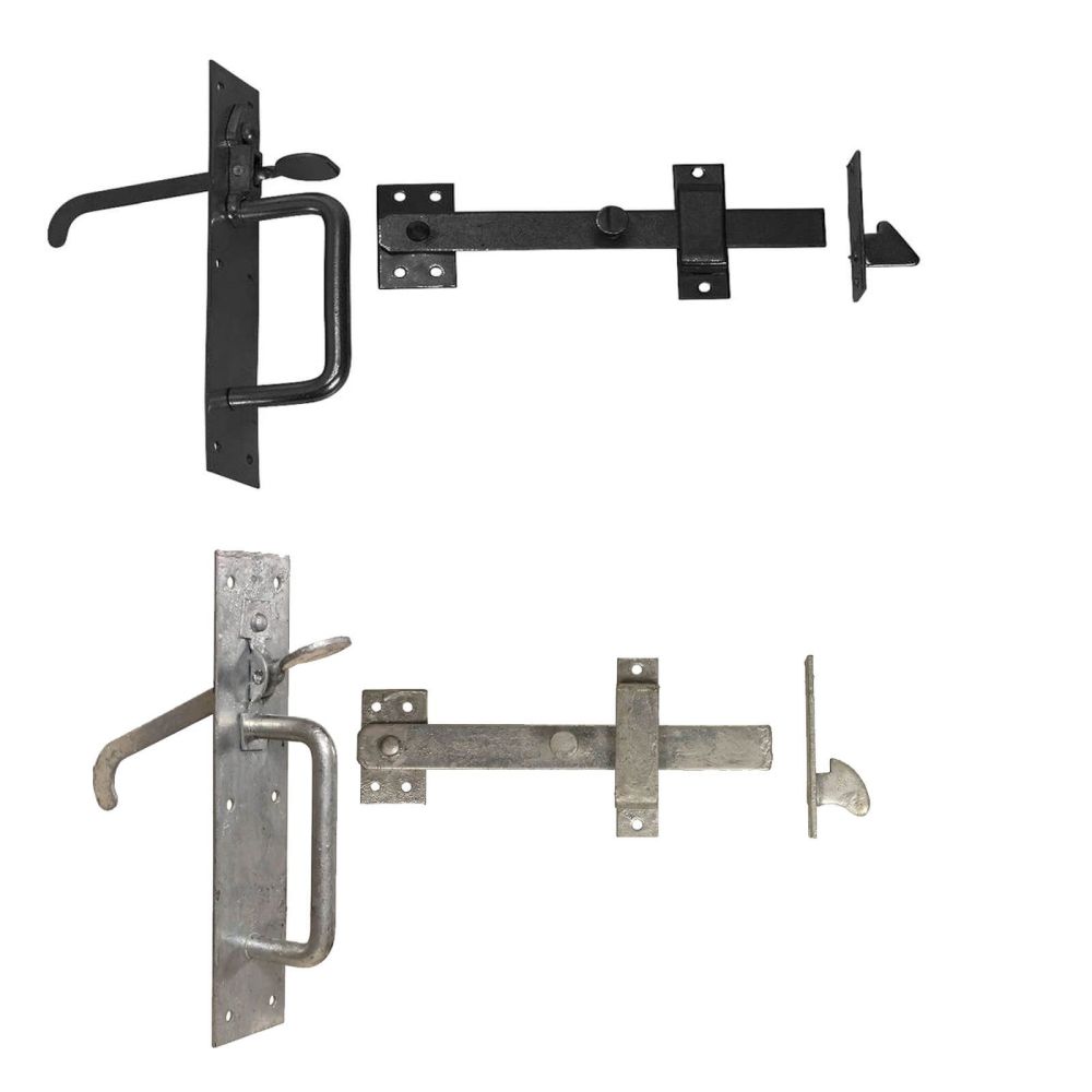 <!-- 0016 --> Suffolk latches galv, black and BZP from