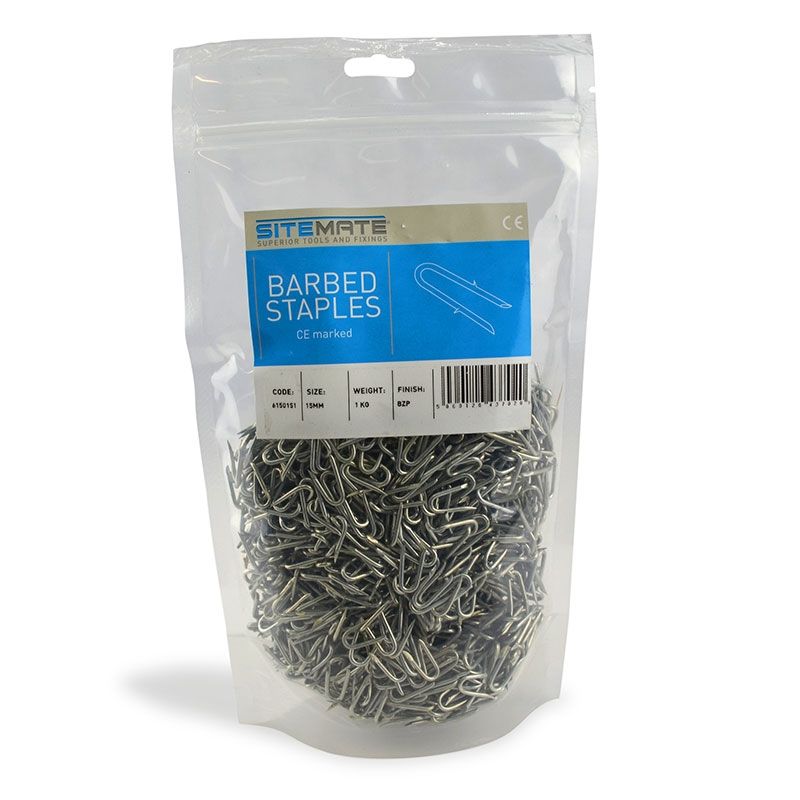 pre packed 1 Kilo Galvanised Staples from 