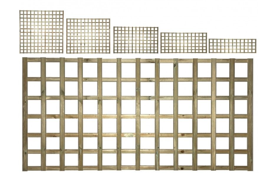6ft Wide Square Trellis Flat Top 4" Open Hole all sizes from