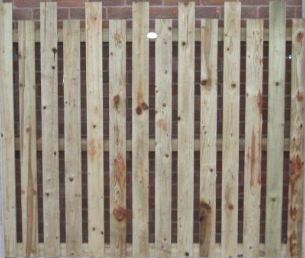 Turret Top Palisade Fence Panel from