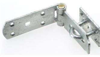 6 inch hasp and staple with brass pin 