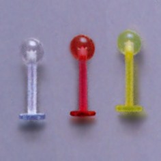1.6mm Labret, Acrylic, Various Colours