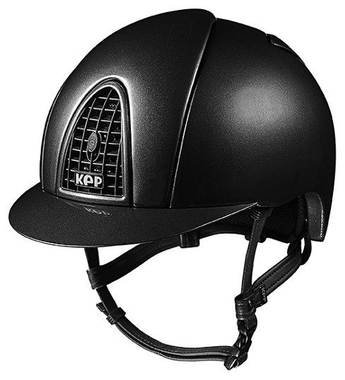 KEP Cromo Metal Metallic Riding Helmet - Black Metallic (£462.50 Exc VAT & 
