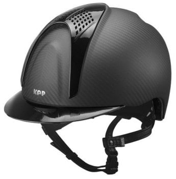 KEP E-Light Carbon Helmet - Matt Carbon With Shiny Black Visor and Vent (£790.83 Exc VAT or £949.00 Inc VAT)