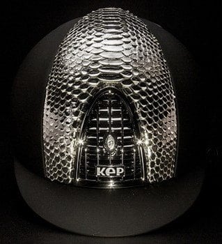 KEP Cromo Textile Black With Silver Python Vent, Silver Grill & Surround (£