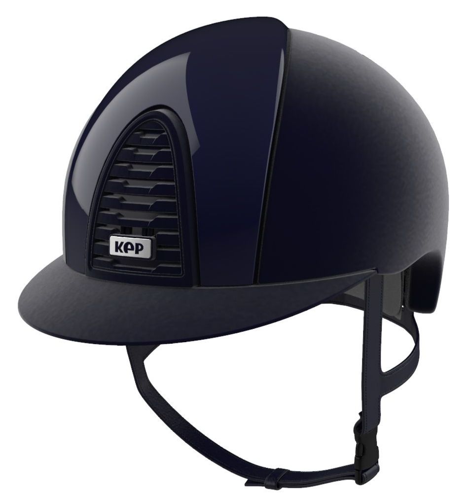 KEP CROMO 2.0 VELVET Riding Helmet  - Black Velvet with Black Polished Pane