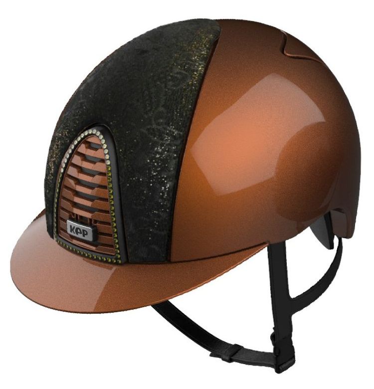 KEP CROMO 2.0 METAL Riding Helmet - Bronze/Iseo Fabric Front Panel (UK Cust