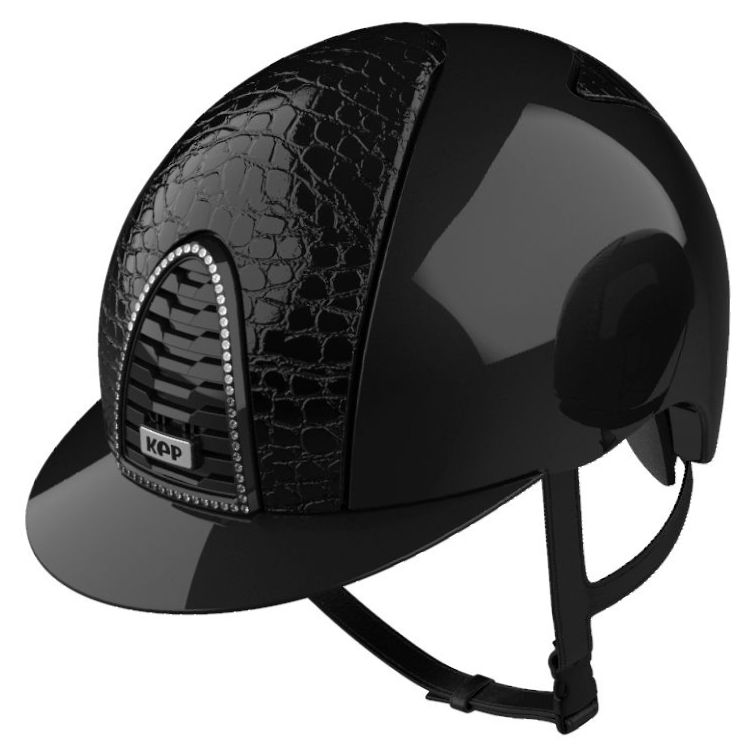 KEP CROMO 2.0 POLISH Riding Helmet - Black/Cocco Style Front & Rear Black P