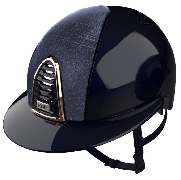 KEP CROMO 2.0 POLISH Riding Helmet - Blue/Dark Blue Galassia Fabric Front P