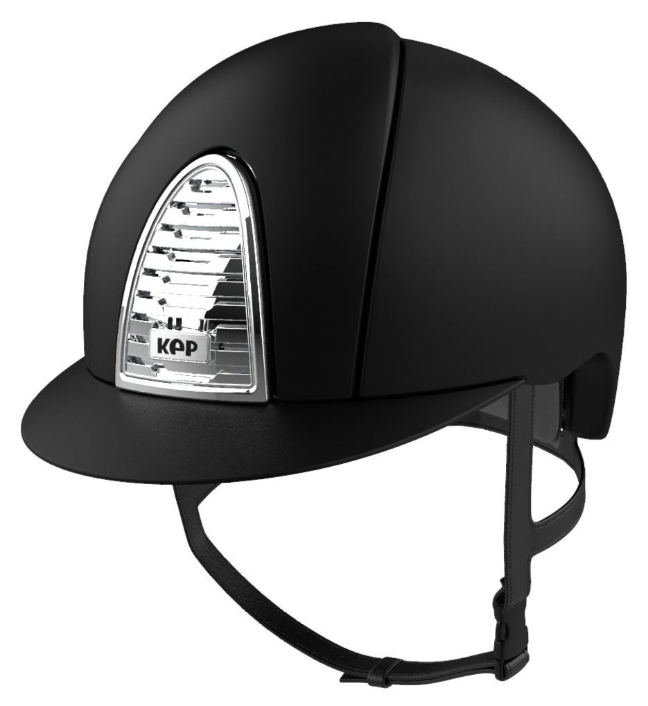 KEP CROMO 2.0 TEXTILE Riding Helmet - Black/Chrome Grill (UK Customer £585.