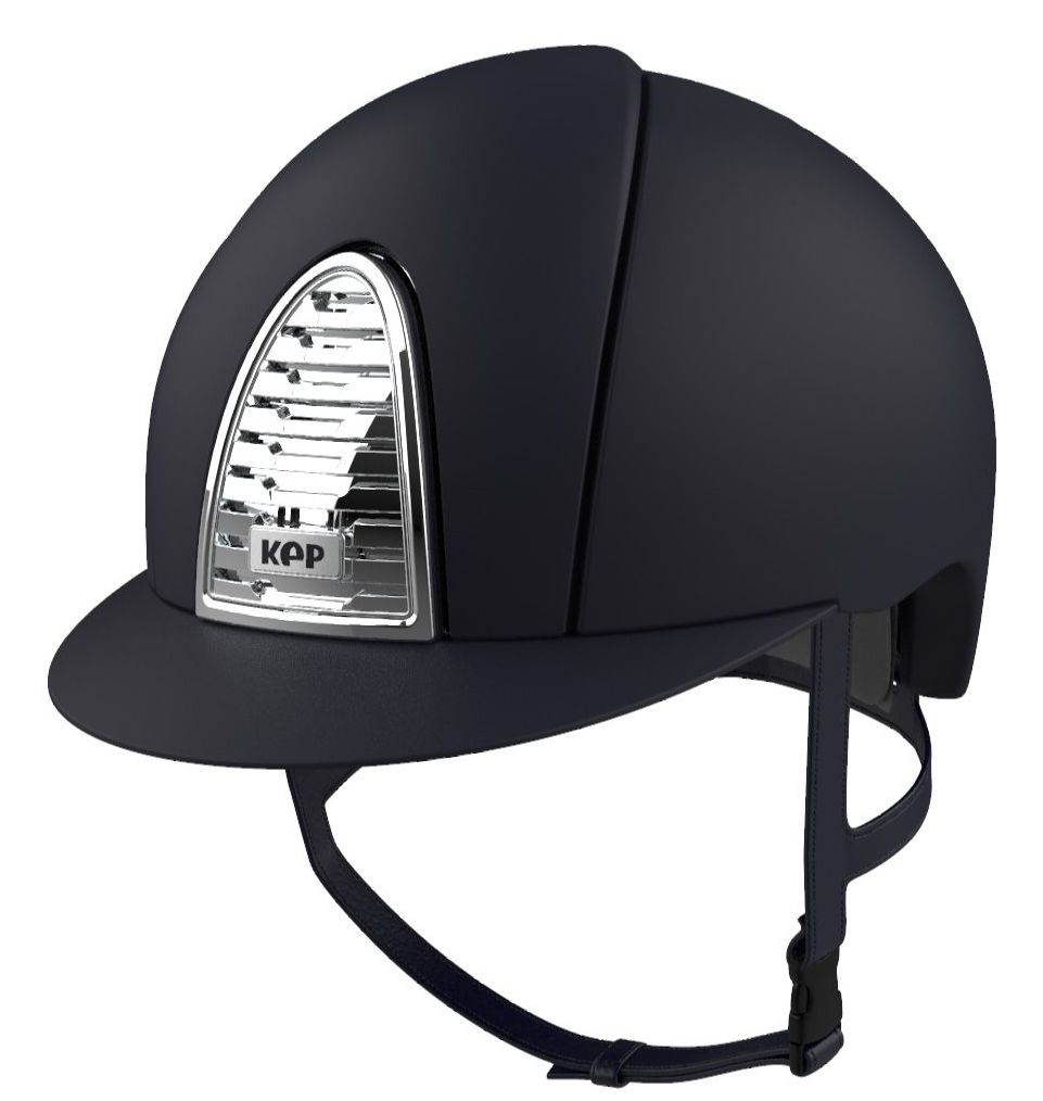 KEP CROMO 2.0 TEXTILE Riding Helmet - Blue/Chrome Grill (UK Customer £585.0