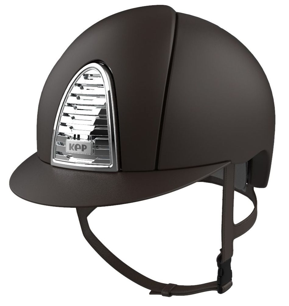 KEP CROMO 2.0 TEXTILE Riding Helmet - Brown/Chrome Grill (UK Customer £585.