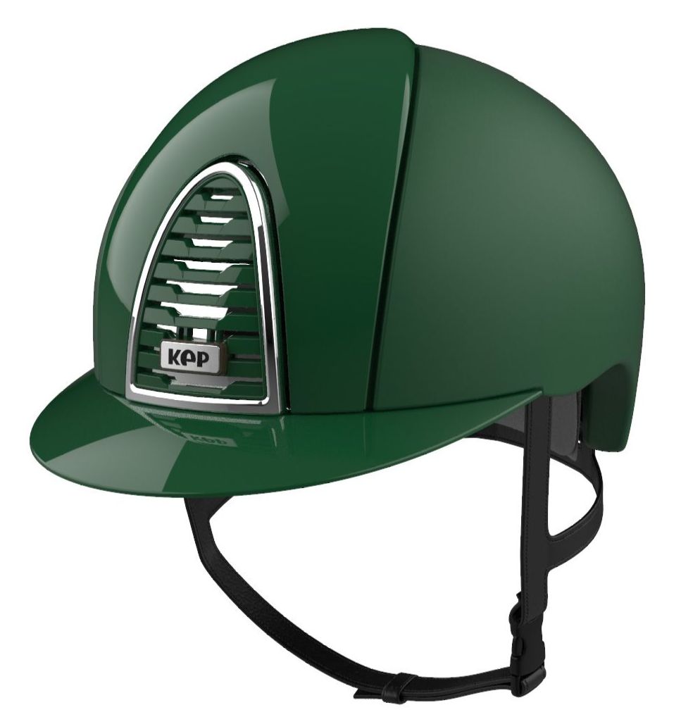 KEP CROMO 2.0 TEXTILE Riding Helmet - Textile/Polish Dark Green (UK Custome