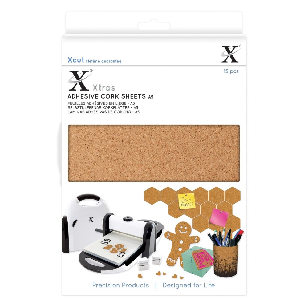 Xcut Xtras A5 Adhesive Cork Sheets (15pcs) 