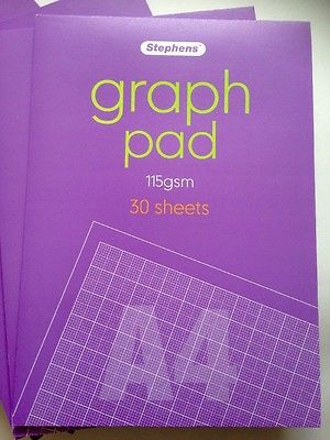 Stephens Graph Pad, A4, 115 gsm, 30 sheets.