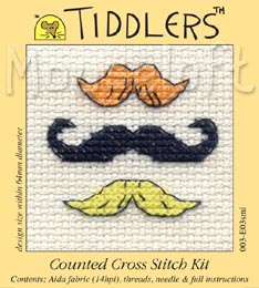 Tiddlers Crosst Stitch - Moustaches
