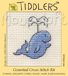 Tiddlers Cross Stitch - Whale