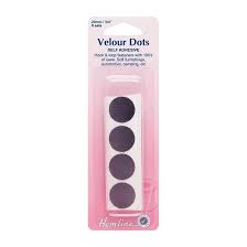 Hemline Velour Dots Self Adhesive 20mm 8 sets