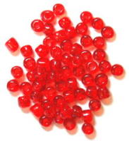 The Craft Factory E Beads - 4mm - Red