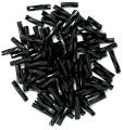 The Craft Factory Twisted Bugle Beads - 7mm - Black
