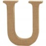 Wooden letter - 13cm - U