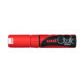 uni Chalk Marker - Nib size: 8mm chisel tip - red