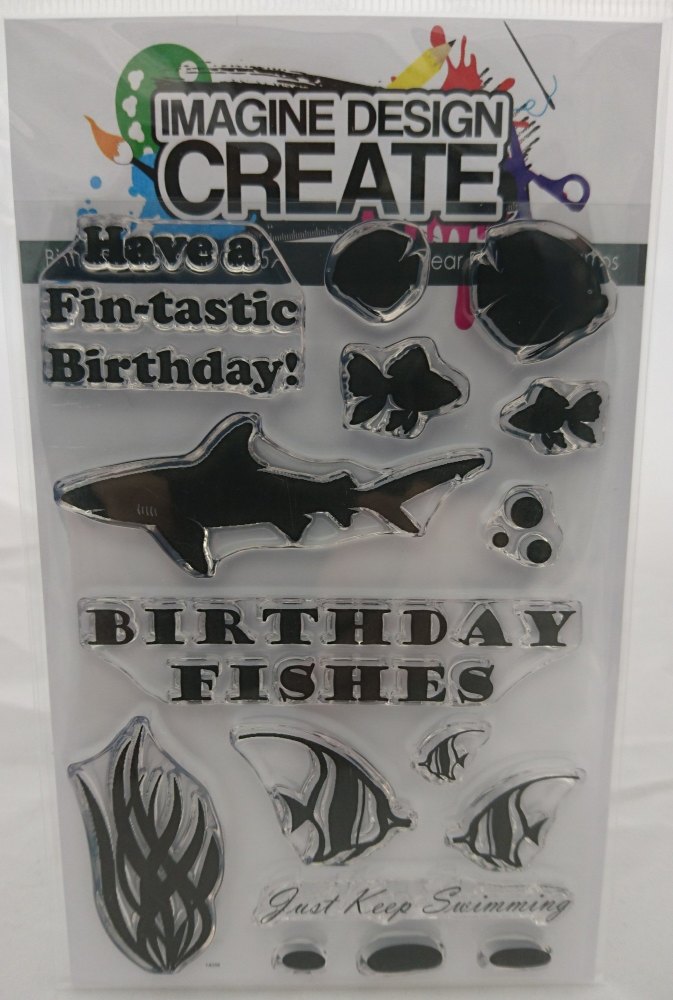 Birthday Fishes: IDC0057 - A6 Stamp set