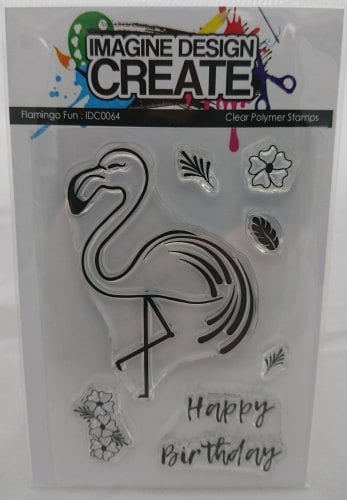 Imagine Design Create Flamingo Fun A6 stamps