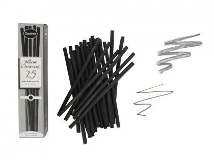 Coates Willow Charcoal - 25 sticks