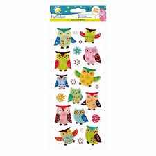 Fun Stickers - Glitter Owls