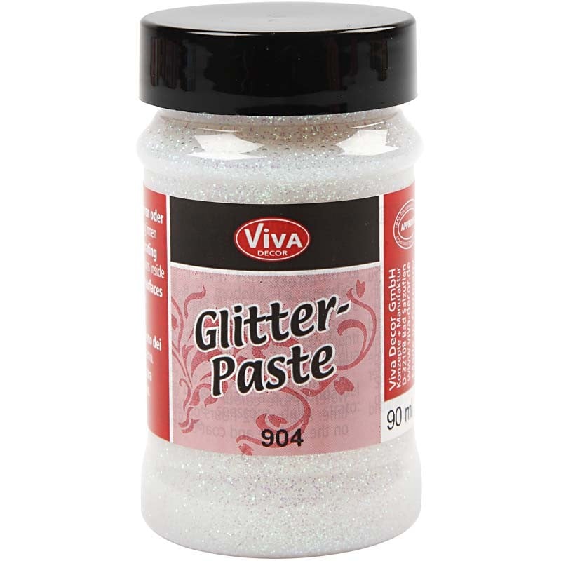 Glitter Gel / Paste, holographic white, 90ml (code:904) 