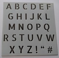 Alphabet 6x6" Stencil / Mask 