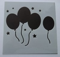 Birthday Balloons 6x6" Stencil / Mask 