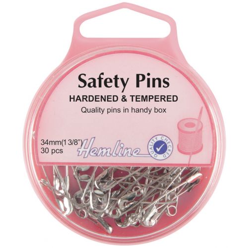 Hemline safety pins - 34mm