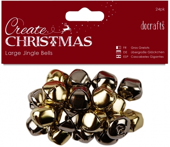 Jingle Bells (30pcs) - Gold - Assorted Sizes