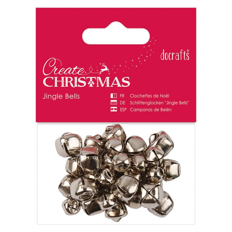 Jingle Bells (30pcs) - Silver - Assorted Sizes