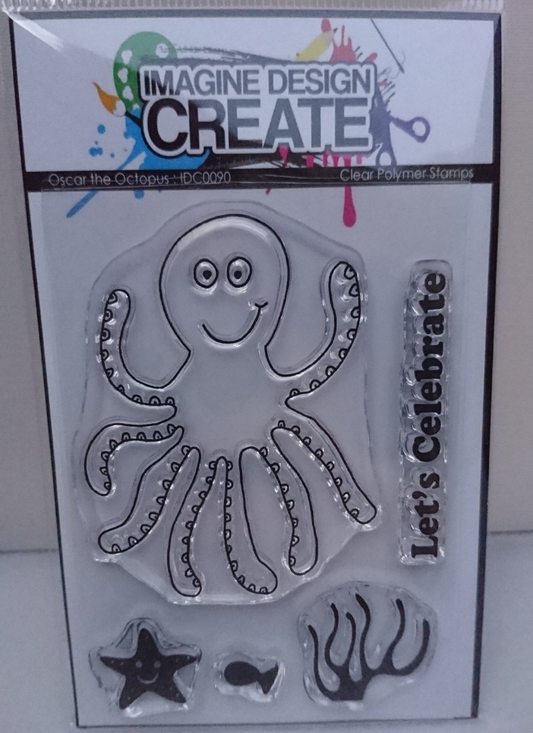 Oscar the Octopus : IDC0090 A7 stamp set 