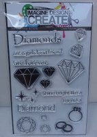 Diamond Love : IDC0100 A6 stamp set 