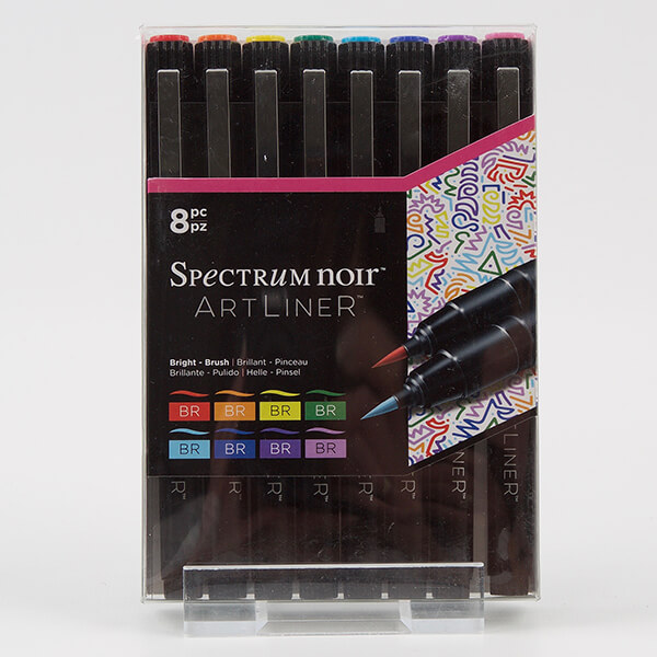 Spectrum Noir Artliner 8 x Brush Pens - Bright