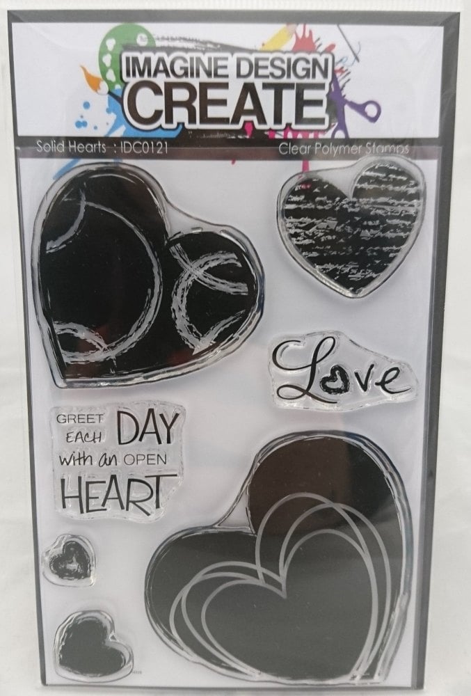 Solid Hearts : IDC0121 - A6 Stamp Set