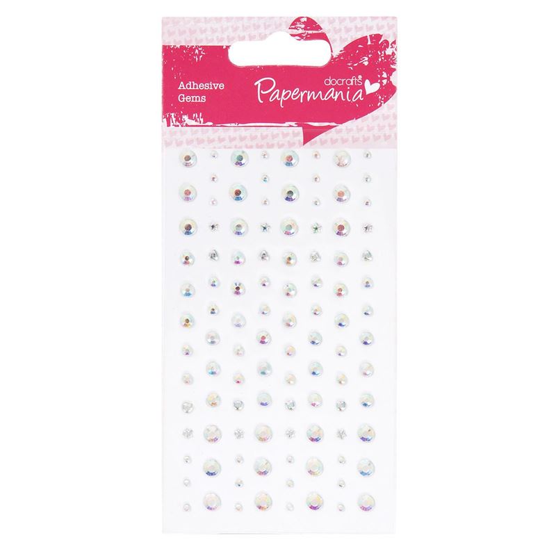 Adhesive Stones (104pcs) - Transparent 
