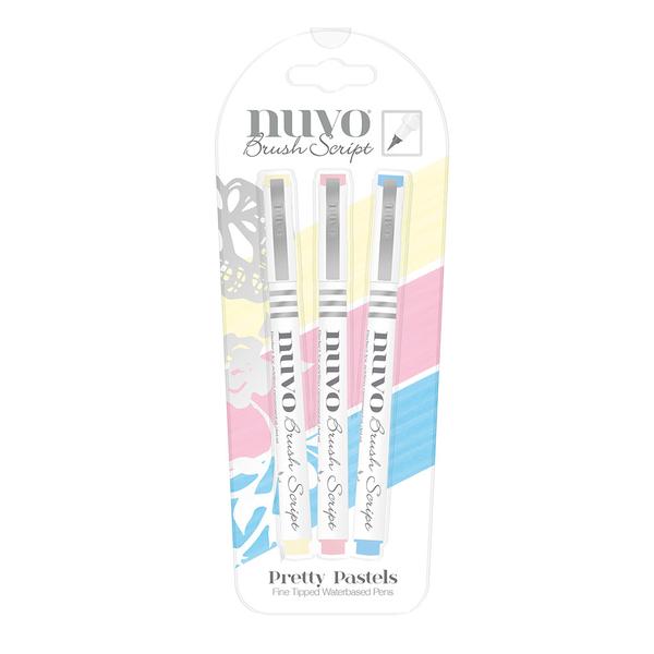 Nuvo Brush Script Pens - Pretty Pastels