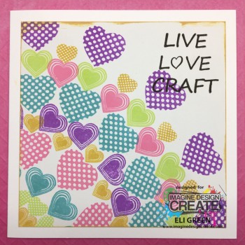 heart mix bright colours LIVE LOVE CRAFT