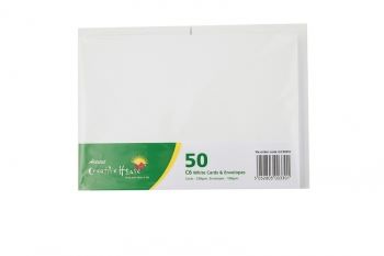 Creative House C6 White Card and Envelope 50 Pack